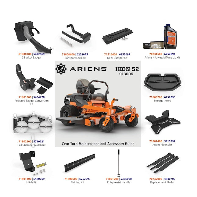 IKON 52-in 23 -HP V-twin Gas Zero-turn riding lawn mower Kawasaki Zero Turn Mower 918005