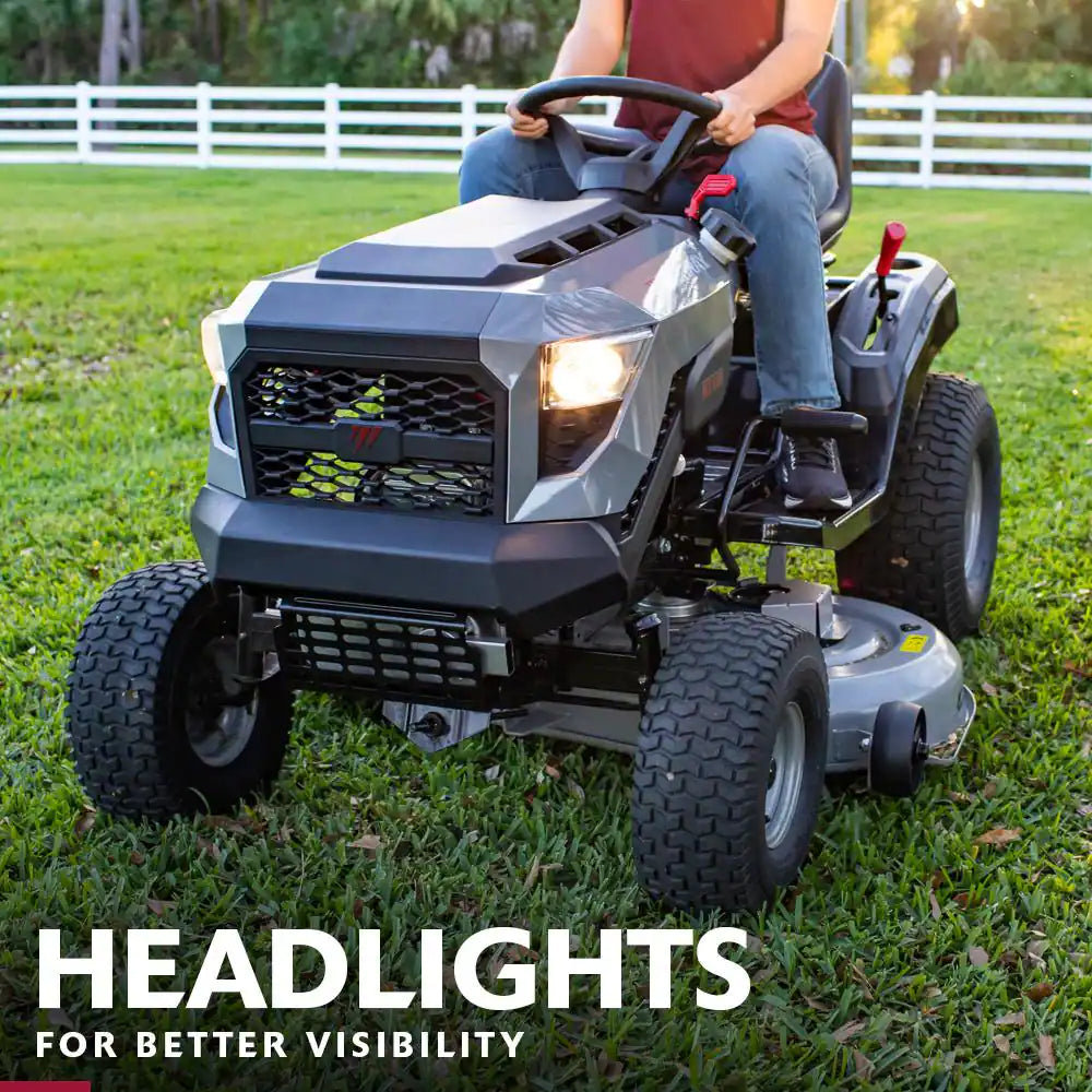 MT100 42 In. 13.5 HP 500Cc E1350 Series Briggs and Stratton Engine 6-Speed Manual Gas Riding Lawn Tractor Mower