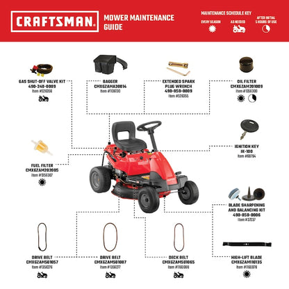 R110 30-in 10.5 -HP Single cylinder Gas Lawn tractor