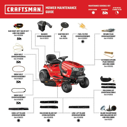 T110 42-in 17.5 -HP Single cylinder Gas Lawn tractor