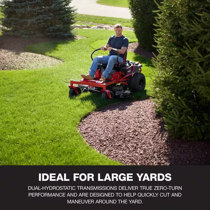 Mustang 54 In. 24 HP V-Twin Kohler 7000 Series Engine Dual Hydrostatic Drive Gas Zero Turn Riding Lawn Mower