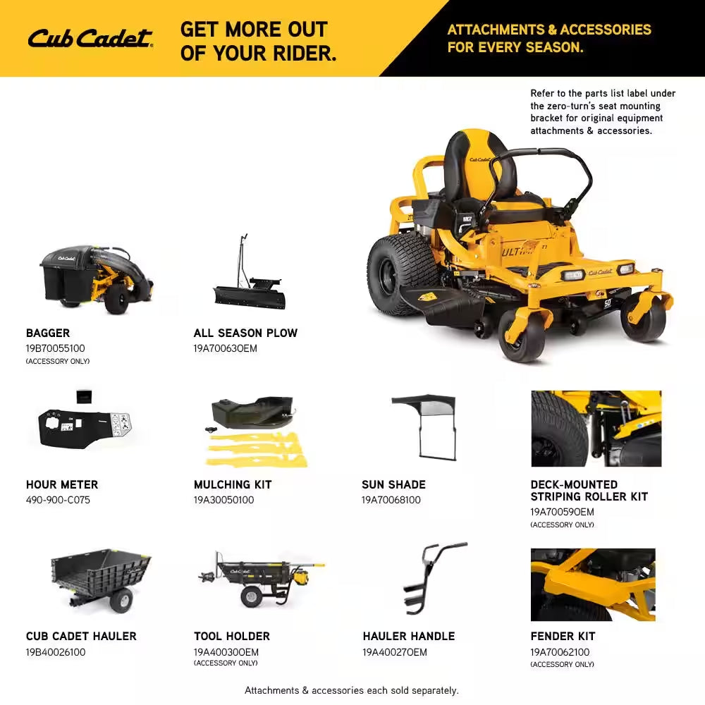 Ultima ZT1 50 In. Fabricated Deck 23HP V-Twin Kawasaki FR Series Engine Dual Hydro Drive Gas Zero Turn Riding Lawn Mower