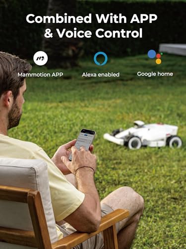 LUBA 2 AWD 10000H Robot Lawn Mower, Perimeter Wire Free Vision Robotic Lawnmower for 2.5 Acres Lawn, Cut Height 2.2"-4.0", 80% Slope, APP Control Compatible with Alexa, All-Wheel Drive, Anti-Theft