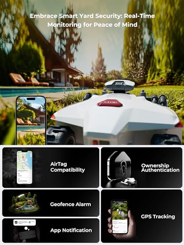 LUBA 2 AWD 10000H Robot Lawn Mower, Perimeter Wire Free Vision Robotic Lawnmower for 2.5 Acres Lawn, Cut Height 2.2"-4.0", 80% Slope, APP Control Compatible with Alexa, All-Wheel Drive, Anti-Theft