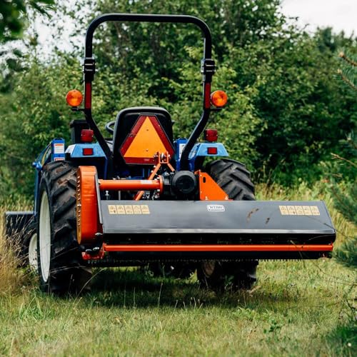 Titan Attachments 3 Point 68in Flail Mower, 40-60 HP Mowing Attachment for Category 1 Tractors and Loaders