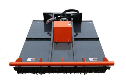 72" Skid Steer Heavy Duty Rotary Brush Cutter Finishing Mower Skid Steer Attachment Hydraulic Mower