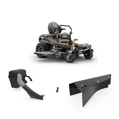 IKON Onyx (52") 23HP Kawasaki Zero Turn Mower + (ztr) Mulch Kit and 6 Bushel Bagging System Bagger