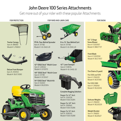S130 42-in 22 -HP V-twin Gas Lawn tractor