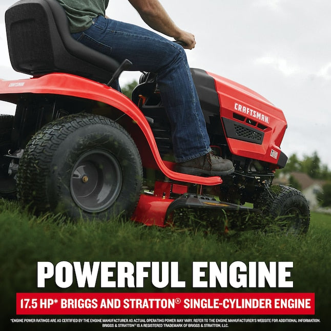 T110 42-in 17.5 -HP Single cylinder Gas Lawn tractor