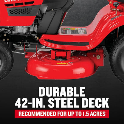 T110 42-in 17.5 -HP Single cylinder Gas Lawn tractor