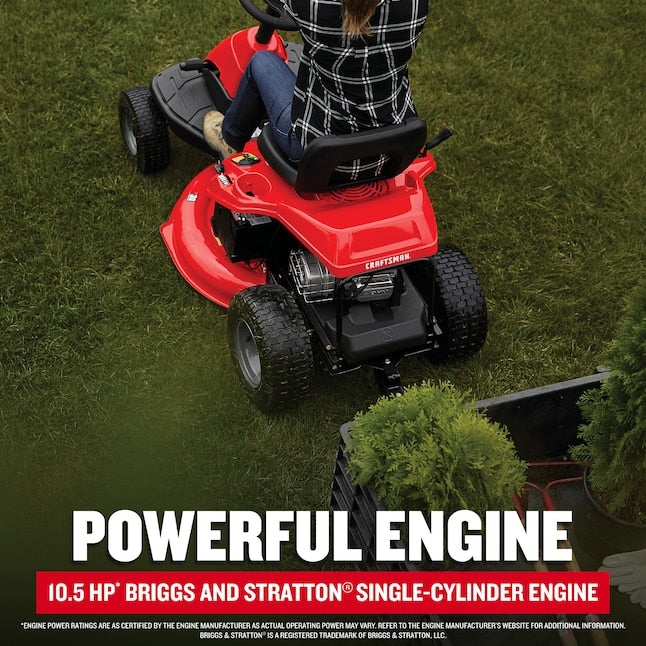 R110 30-in 10.5 -HP Single cylinder Gas Lawn tractor