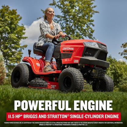 T100 36-in 11.5 -HP Single cylinder Gas Lawn tractor