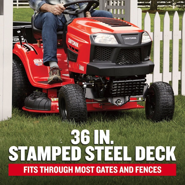 T100 36-in 11.5 -HP Single cylinder Gas Lawn tractor