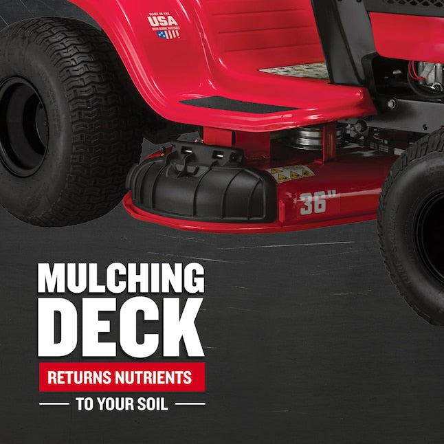 T100 36-in 11.5 -HP Single cylinder Gas Lawn tractor