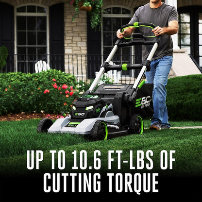 +1000 Series Super Composite Deck Select Cut 56V 22 in Self Propelled Mower with 10.0Ah ARC Lithium Battery and 16 in POWERLOAD String Trimmer with Telescopic Carbon Fiber Shaft