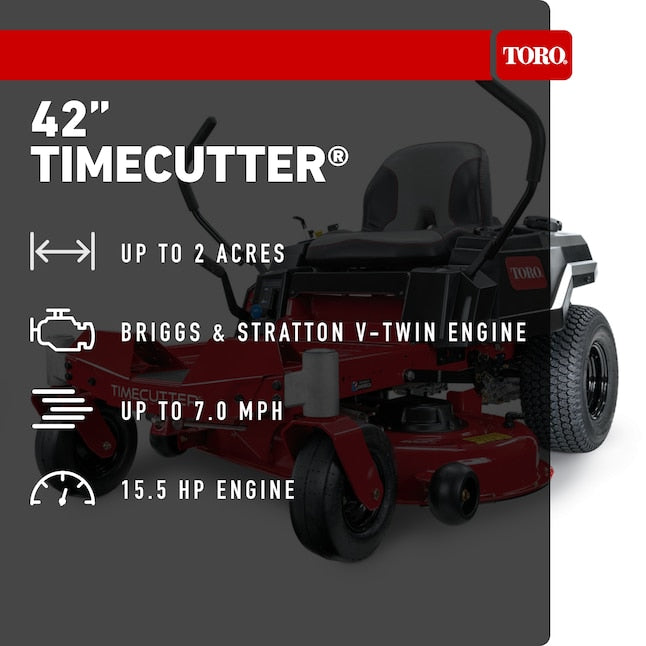 TimeCutter 42-in 15.5 -HP Single cylinder Gas Zero-turn riding lawn mower