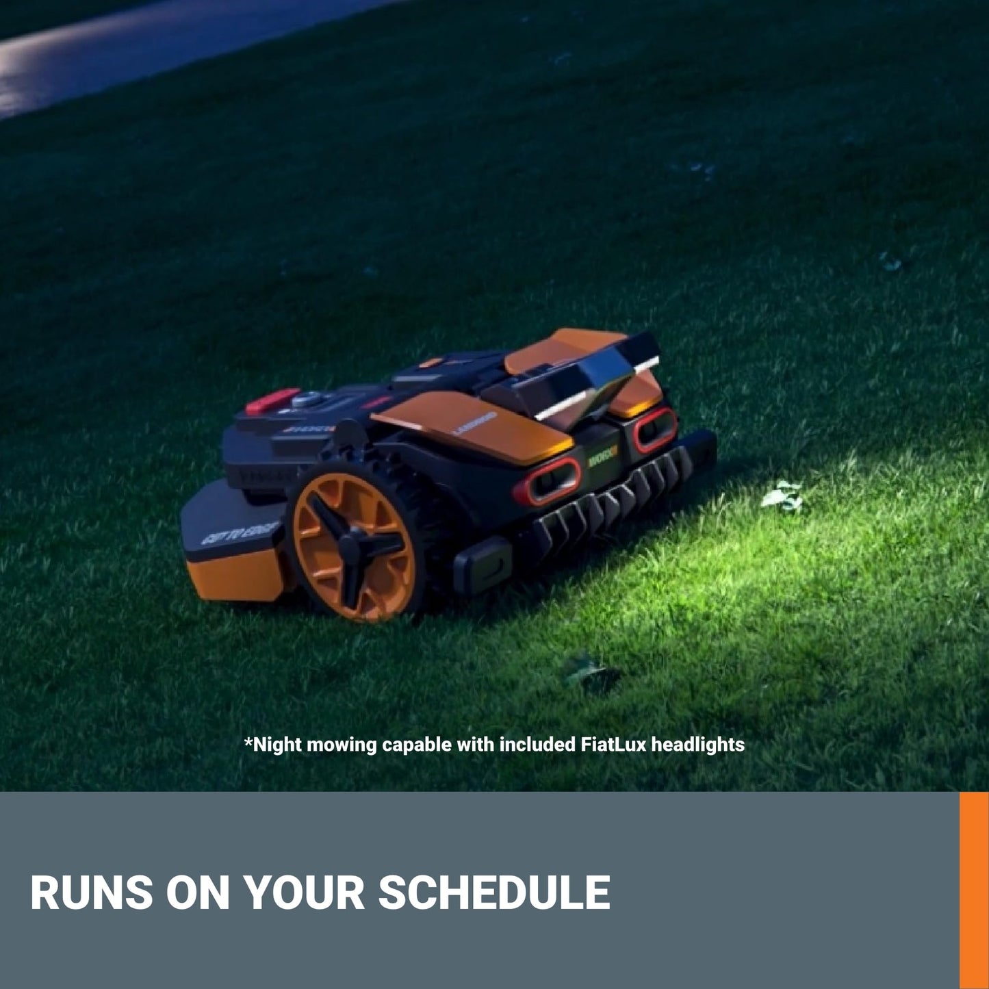 Worx 20V Landroid Vision Robot Lawn Mower, Wire Free Setup Robot Mower, AI Robot Grass Mower HDR Camera Avoids Obstacles, Auto-Schedule, Battery & Charger Included, 1 Acre, WR235