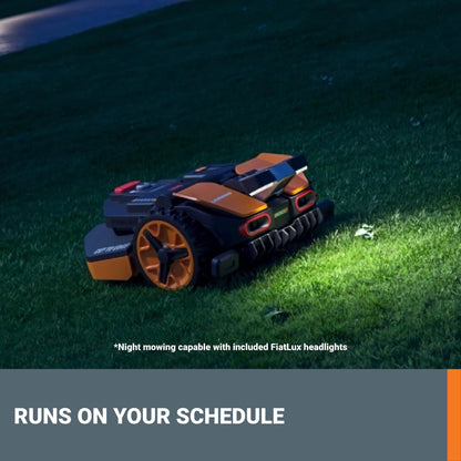 Worx 20V Landroid Vision Robot Lawn Mower, Wire Free Setup Robot Mower, AI Robot Grass Mower HDR Camera Avoids Obstacles, Auto-Schedule, Battery & Charger Included, 1 Acre, WR235