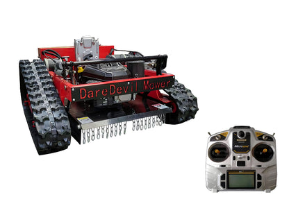 DareDevil Mower Remote Controlled 45° Slope Capability | 9.5hp Engine | Gas-Electric Self Charging Hybrid | Cutting Deck Adjustable