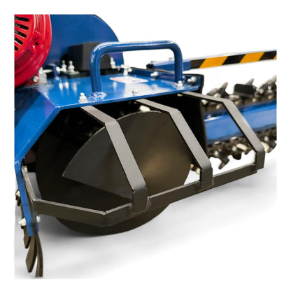 HOCTCR1500 GX390 13 HP Walk-Behind Trencher, 25-Inch Trenching Depth x 4-Inch Trenching Width, 27 Tungsten Carbide Teeth Chain