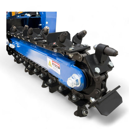 HOCTCR1500 GX390 13 HP Walk-Behind Trencher, 25-Inch Trenching Depth x 4-Inch Trenching Width, 27 Tungsten Carbide Teeth Chain