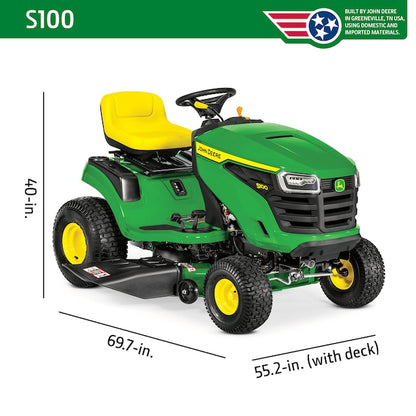 S100 42-in 17.5 -HP Single cylinder Gas Lawn tractor