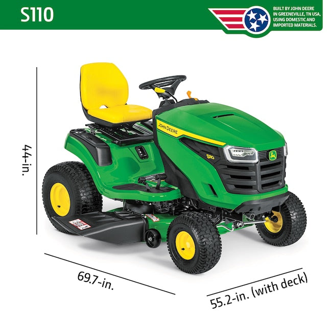 S110 42-in 19 -HP Single cylinder Gas Lawn tractor