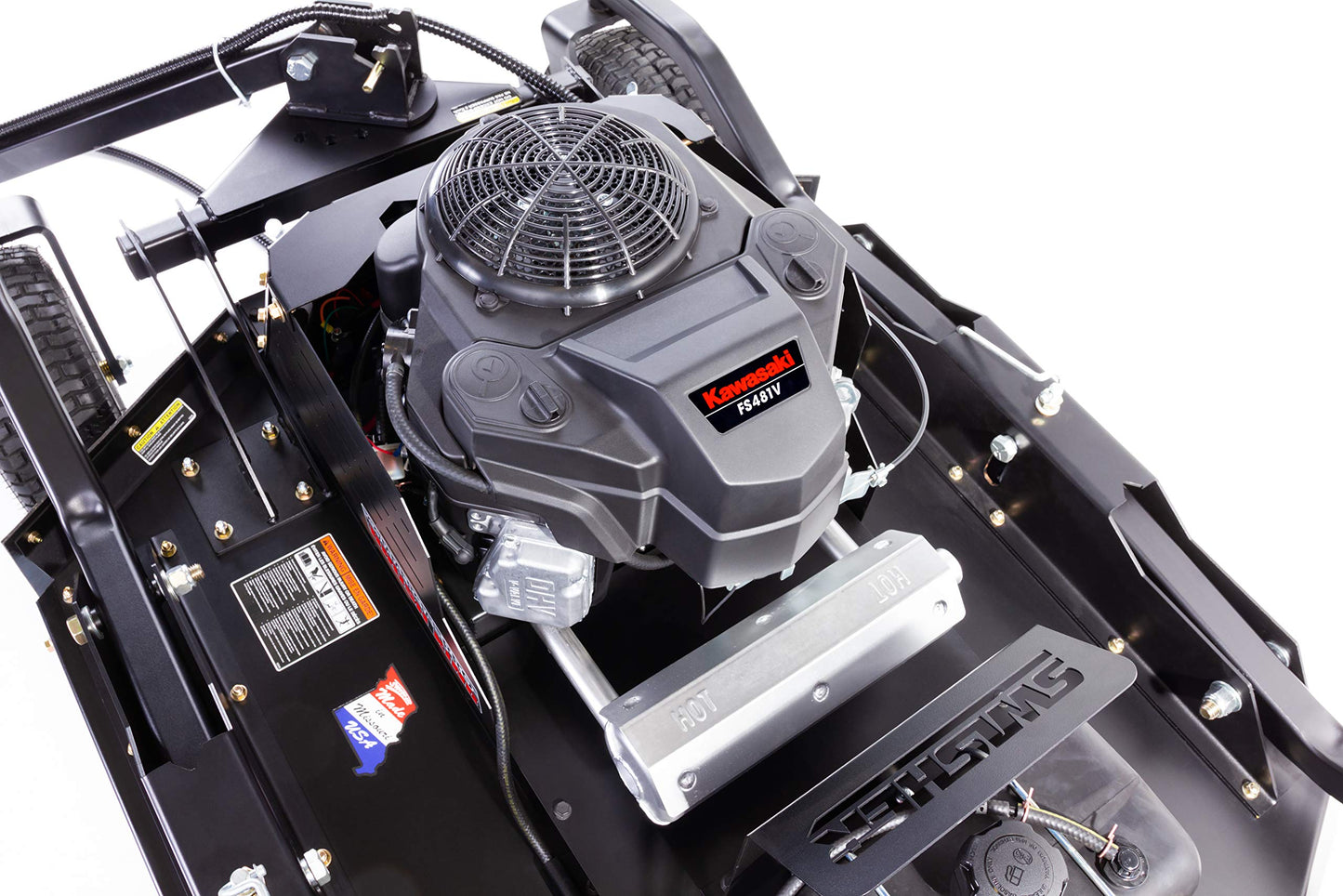 RC14544CP4K - 44” 14.5 HP 12V Kawasaki 4 Wheeled Commercial Pro Brush King Rough Cut Mower RC14544CP4K