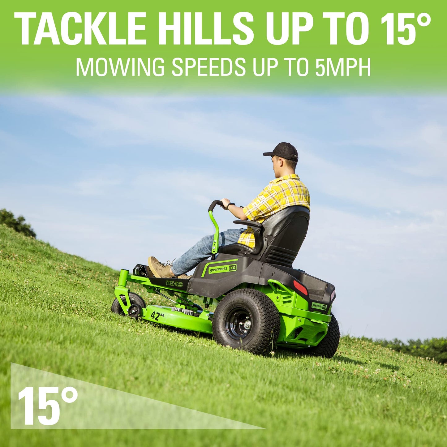 80V 42" Cordless Battery CrossoverT Riding Lawn Mower, Twelve (12) 4.0 Ah Batteries and (3) Dual-Port Turbo Chargers, CRT4281