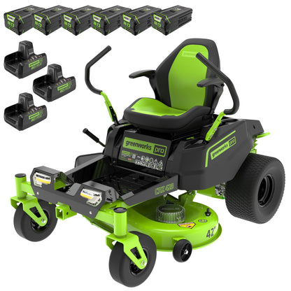 80V 42" Cordless Battery CrossoverT Riding Lawn Mower, Twelve (12) 4.0 Ah Batteries and (3) Dual-Port Turbo Chargers, CRT4281