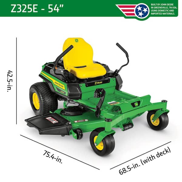 Z325E 54 in. 24 HP Gas Dual Hydrostatic Zero Turn Riding Lawn Mower