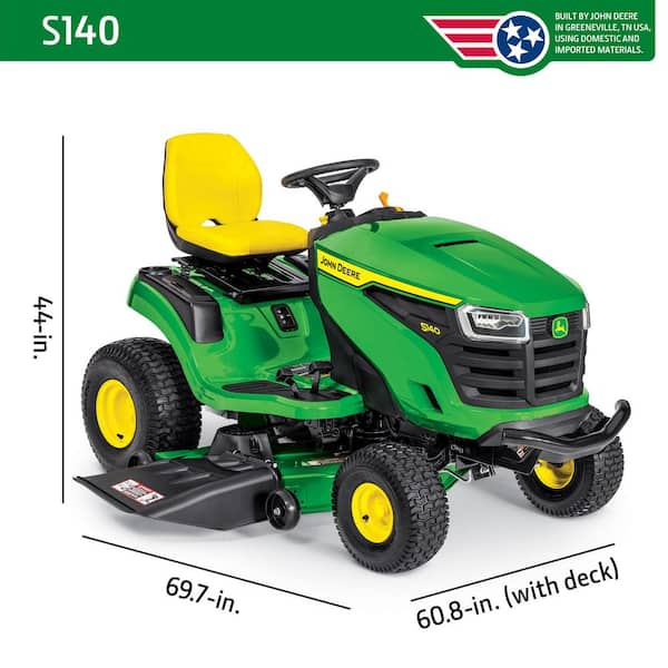 S140 48 in. 22 HP V-Twin Gas Hydrostatic Riding Lawn Mower