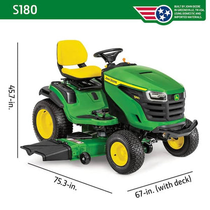 S180 54 in. 24 HP V-Twin ELS Gas Hydrostatic Riding Lawn Mower