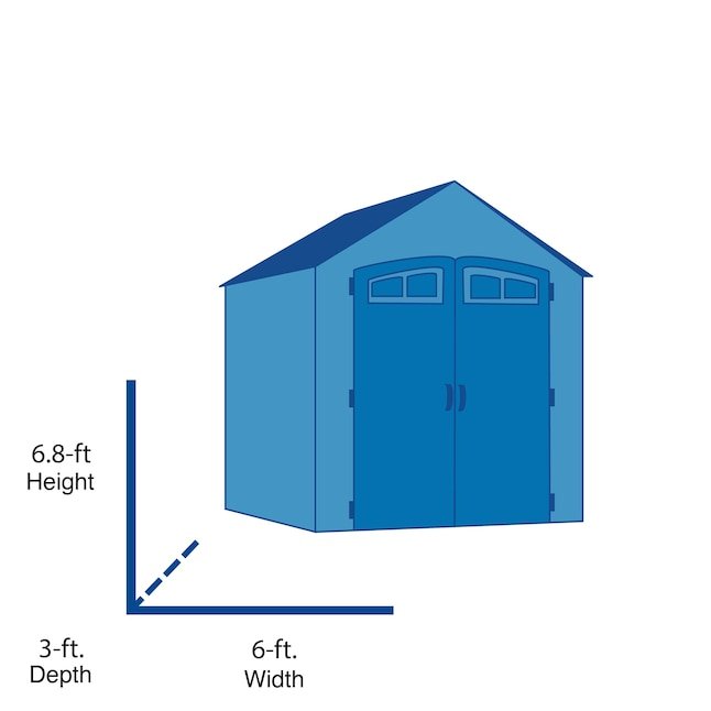 Keter Factor 6x3 Outdoor Storage Shed Kit-Perfect to Store Patio Furniture, Garden Tools Bike Accessories, Beach Chairs and Push Lawn Mower - Image 2