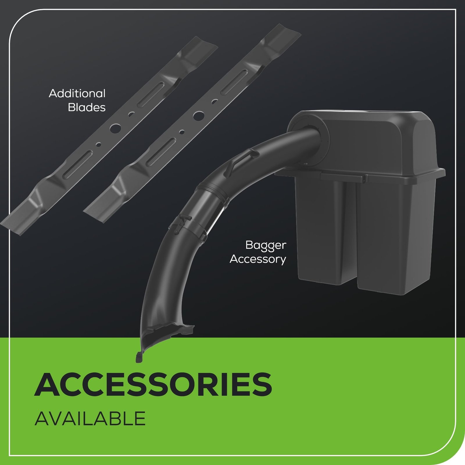 Greenworks 60V 42” Cordless Electric CrossoverT , (4) 8.0Ah Batteries and (2) Dual Port Turbo Chargers - Image 6