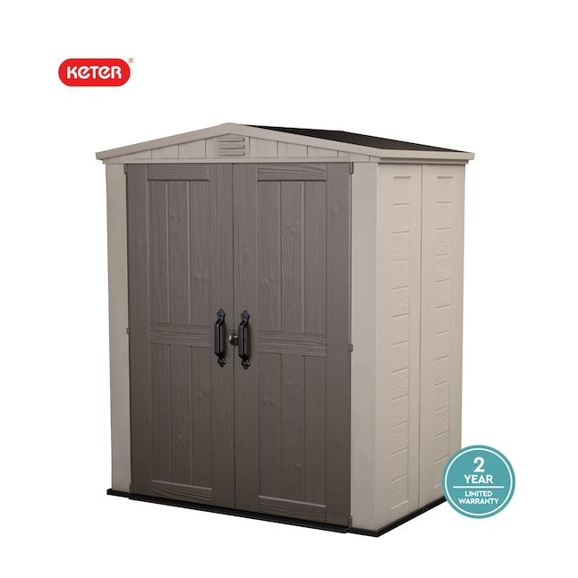 Keter Factor 6x3 Outdoor Storage Shed Kit-Perfect to Store Patio Furniture, Garden Tools Bike Accessories, Beach Chairs and Push Lawn Mower - Image 3