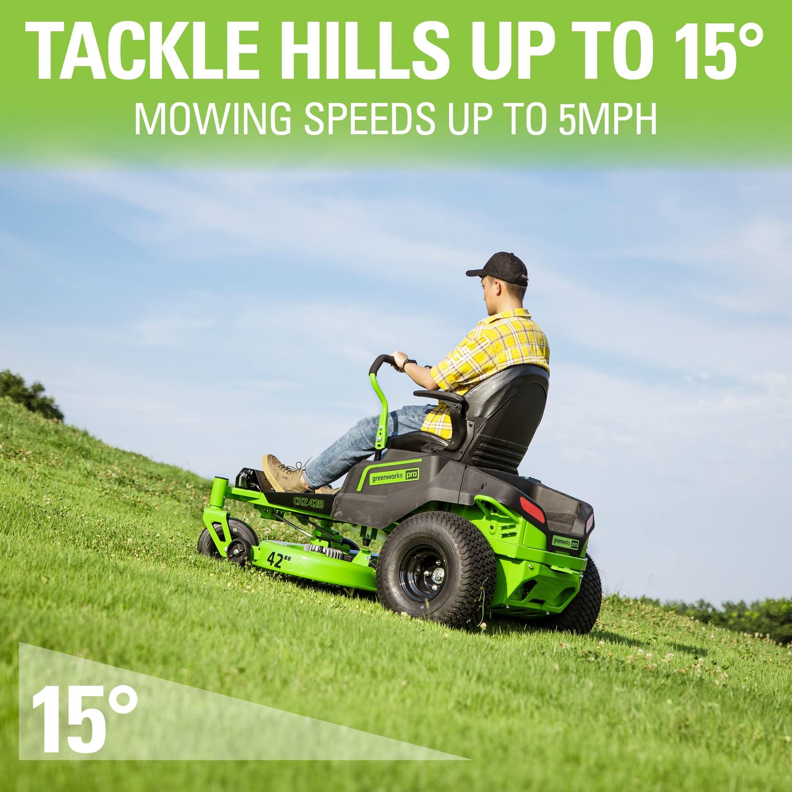 Greenworks 80V 42 in CRZ428 - Image 9