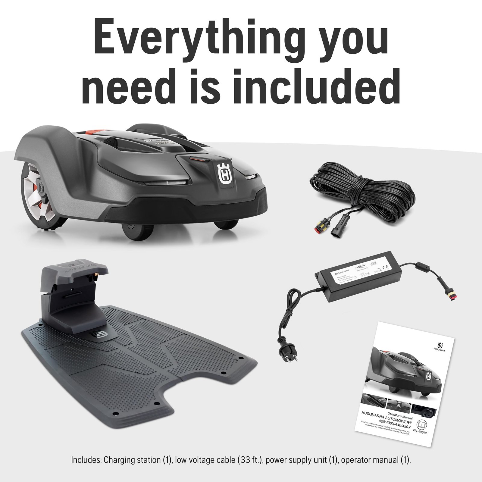Husqvarna Automower 450XH Robotic Lawn Mower with GPS Assisted Navigation, Automatic Self Installation and Ultra-Quiet Smart Mowing Technology for Medium to Large Yards (1.25 Acre) - Image 7