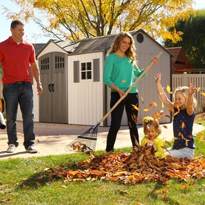 Lifetime 60138 Outdoor Storage Shed, Desert Sand, 15 x 8 Feet - Image 6