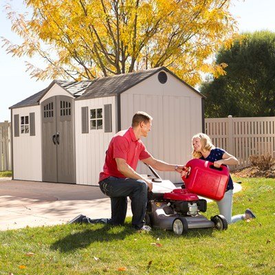 Lifetime 60138 Outdoor Storage Shed, Desert Sand, 15 x 8 Feet - Image 10