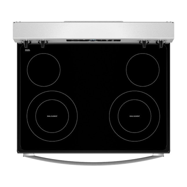 Whirlpool Flexible Cooktop 30-in Glass Top 4 burners 5.3-cu ft Freestanding Electric Range Stainless Steel - Image 3