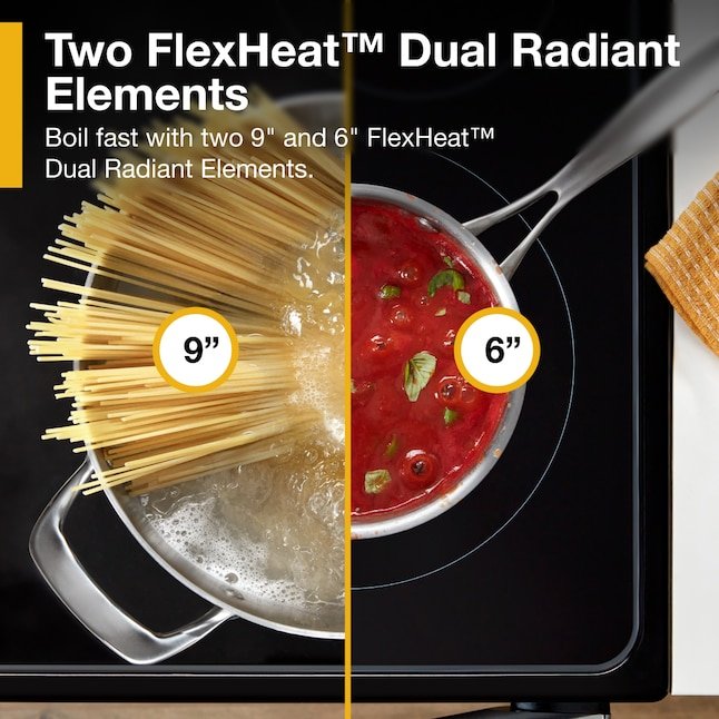 Whirlpool Flexible Cooktop 30-in Glass Top 4 burners 5.3-cu ft Freestanding Electric Range Stainless Steel - Image 12