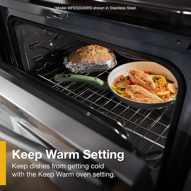 Whirlpool Flexible Cooktop 30-in Glass Top 4 burners 5.3-cu ft Freestanding Electric Range Stainless Steel - Image 13